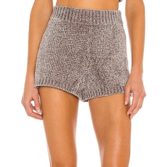 MAJORELLE Pants - Denitza majorelle knit high rise comfy soft shorts revolve
